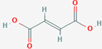 ساختار شیمیایی اسید فوماریک