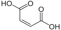ساختار شیمیایی مالئیک اسید